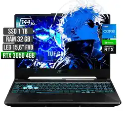 Falabella TUF INTEL CORE I5-12500H RTX 3050 4GB SSD 1TB RAM 32GB LED 15,6 FHD 144Hz oferta