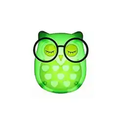 Falabella Lámpara Búho Infantil Luz Led Nocturna De Pared Decorativa / verde oferta