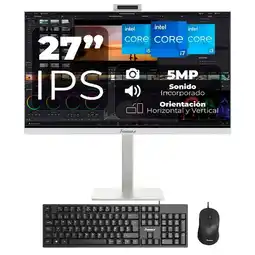 Falabella All-in-One 27 Intel Core i3-12100 RAM 16GB DDR4 SO-DIMM SSD 512GB Blanco oferta