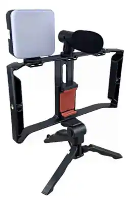 Falabella Kit Creacion Video Soporte Tripode Luces Y Microfono Semipro oferta