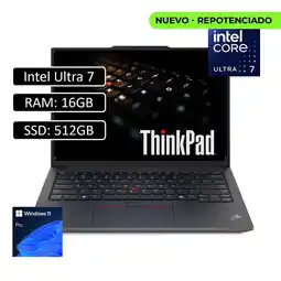 Falabella PORTATIL ThinkPad E14 Gen 6 Intel Core Ultra 7 155H /SSD 512GB/ RAM 16GB/ Pantalla 14 oferta