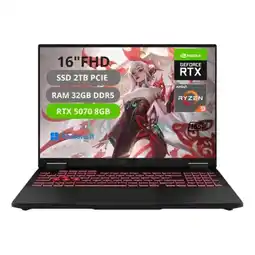 Falabella PORTATIL TUF A16 RYZEN 9 270 RAM 32GB SSD 2TB RTX 5070 8G oferta