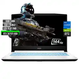 Falabella PORTATIL INTEL CORE I7-12650H SSD 1TB RAM 24GB RTX 3070TI 8GB 15,6 FHD 144Hz oferta