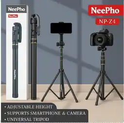 Falabella Trípode & Palo Selfie Retráctil 360° con Bluetooth, Altura 1.5 m y Compatibilidad Universal oferta