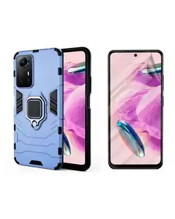 Falabella Funda con anillo Compatible con Xiaomi Redmi Note 12s Azul y Hidrogel oferta