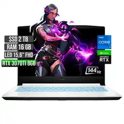 Falabella SWORD INTEL CORE I7-12700H RTX 3070TI 8GB SSD 2TB RAM 16GB LED 15,6 FULL HD 144Hz oferta