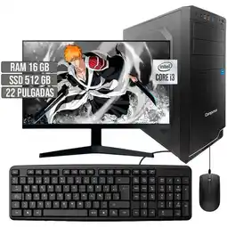 Falabella COMPUTADOR INTEL CORE I3-10105 SSD 512GB RAM 16GB LED 22 FHD oferta