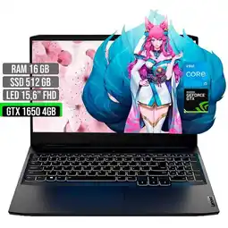 Falabella Portátil Intel Core i5 GTX 1650 16GB RAM 512GB SSD 15.6 FHD IdeaPad 3 oferta