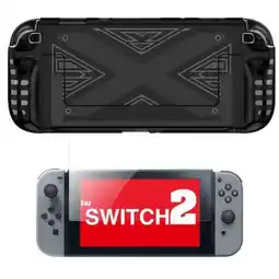 Falabella Acrilico Protector Negro + Vidrio Compatible Switch 2 oferta