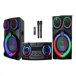 Falabella Torre De Sonido Gz-12002 Con Micrófonos Control Remoto oferta