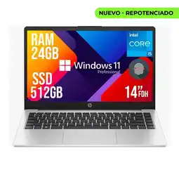 Falabella PORTATIL CORPORATIVO 240 INTEL CORE I5-1334U SSD 512GB RAM 24GB 14FHD W11 PRO oferta