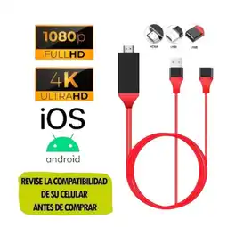 Falabella Cable Lighting Hdmi Tv 5 6 7 X Mhl Adaptador oferta