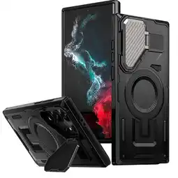 Falabella Estuche armo spartan magnetico compatible con Samsung S23 Ultra Negro oferta