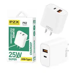 Falabella Cargador Cabezal Cubo Tipo C Carga Rápida 25W PZX P62 oferta