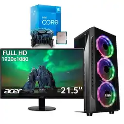 Falabella Pc intel core i5 -12400 25GHz /16gb/ssd 1tb /mon 21 ips oferta