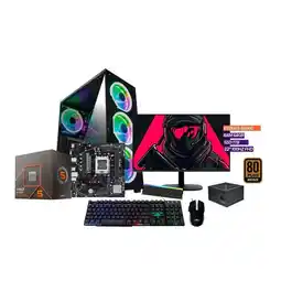 Falabella TORRE GAMER RYZEN 5 8500G/ 64GB RAM 1TB SSD/ A620/CHASIS 4FAN/ MONITOR 22 100HZ oferta