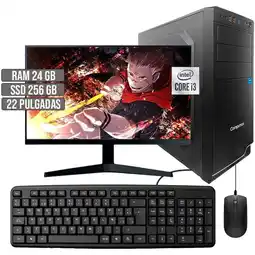 Falabella COMPUTADOR INTEL CORE I3-10105 SSD 256GB RAM 24GB LED 22 FHD oferta