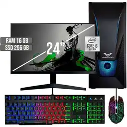 Falabella PC EQUIPO GAMER INTEL CORE I3-10105 SSD 256GB RAM 16GB LED 24 FHD oferta