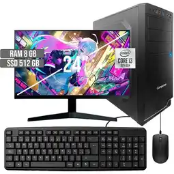 Falabella COMPUTADOR INTEL CORE I3-10105 SSD 512GB RAM 8GB LED 24 FHD oferta