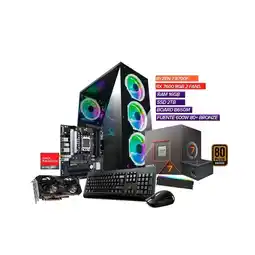 Falabella PC GAMER R7 8700F RX7600 8GB 16GBRam 2TB Ssd B650M 600w+80 oferta