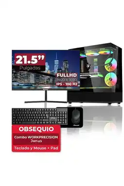 Falabella Computador Gamer Ryzen 5 8500G SSD 512GB M2 RAM 16GB RGB Monitor 22 121585 oferta