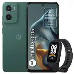 Falabella Celular Moto G05 128GB/4GB Verde + Mi Band 9 Active Blk oferta