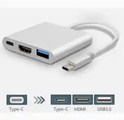 Falabella Cable Adaptador HUB HDMI USB-C tipo C para MacBook Android teléfono HDTV y TV oferta