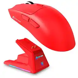Falabella Mouse Gamer Inalámbrico Attack Shark X1 TriModo Panel Táctil Rojo oferta