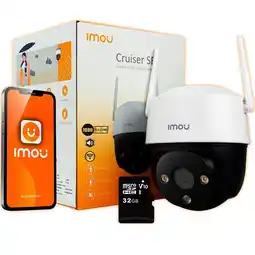 Falabella CÁMARA DE SEGURIDAD WIFI INTELIGENTE IMOU 4MP EXTERIOR LENTE MOVIL+MICROS SD32GB oferta