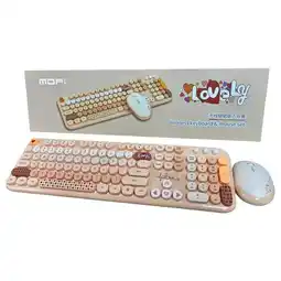 Falabella Combo Inalámbrico Teclado Y Mouse Mofii Lovely Silencioso Naranja oferta