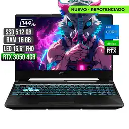 Falabella Portátil TUF Gaming F15 Intel Core I5 RTX 3050 512GB 16GB oferta