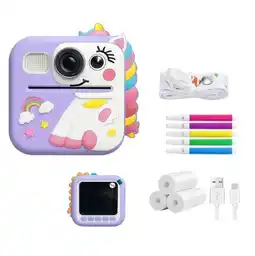 Falabella Cámara Fotos Video de Impresion Insstantanea para Niños Rosa o Morado oferta