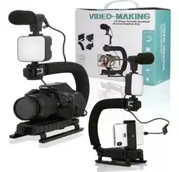 Falabella Estabilizador Cámara Y Celular Luz Led Micrófono Con Control oferta