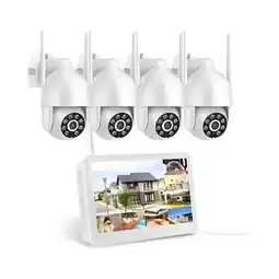 Falabella Sistema Circuito WiFi 4 Cámaras De Exterior Nvr Con Pantalla oferta