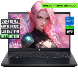 Falabella NITRO INTEL CORE I7-13620H RTX 4060 8GB SSD 4TB RAM 32GB LED 15,6 FULL HD 144Hz oferta