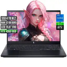 Falabella NITRO INTEL CORE I7-13620H RTX 4060 8GB SSD 4TB RAM 32GB LED 15,6 FULL HD 144Hz oferta
