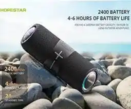 Falabella Parlante Portátil HOPESTAR ORIGINAL LED inalámbrico Resiste de Agua oferta