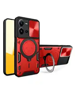 Falabella Estuche Protección Cámara Con Soporte Compatible V25 Rojo oferta