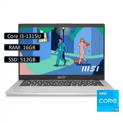 Falabella PORTATIL MODERN 13 Intel Core i3 1315U 16GB RAM 512GB SSD 13.3″ oferta
