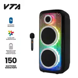 Falabella Amplificador Recargable 150w Rms Luces Led Thumpz oferta