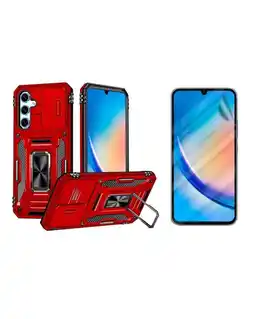 Falabella Estuche Compatible con Samsung A34 5G Protec Cámara Rojo e Hidrogel oferta