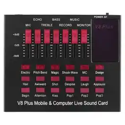 Falabella Mezclador de Audio USB V8 S Plus Tarjeta de Sonido Profesional oferta