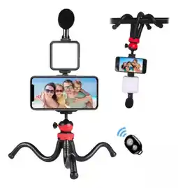 Falabella Kit Streaming Celular Vlogs Trípode Micrófono Luz Led Selfie oferta