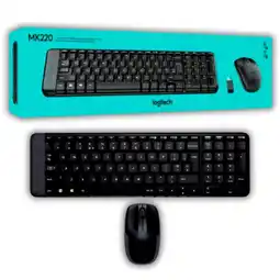 Falabella COMBO TECLADO Y MOUSE INALAMBRICO MK220 NEGRO oferta