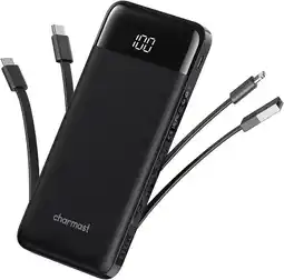 Falabella Cargador Portatil Charmast 10000mAh Con Cables Integrados oferta