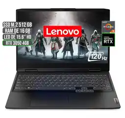 Falabella Portátil AMD Ryzen 5 RTX 3050 16GB RAM 512GB SSD 15.6 FHD oferta