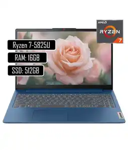Falabella PORTATIL SLIM 3 RYZEN 7 5825U RAM 16GB SSD 512GB WIN11 HOME oferta
