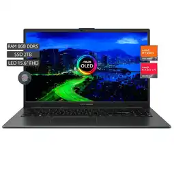 Falabella PORTATIL AMD RYZEN 5-7520U SSD 2TB RAM 8GB PANTALLA OLED 15.6 FHD oferta