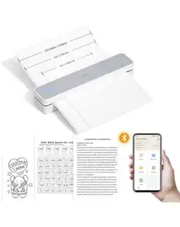 Falabella Impresora Térmica Portátil Recargable A4 Inalámbrica oferta