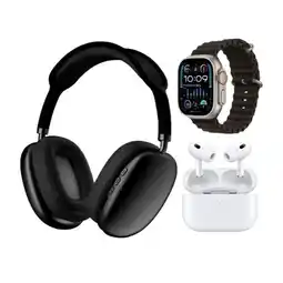 Falabella Combo Smartwatch Reloj Audifonos negro oferta